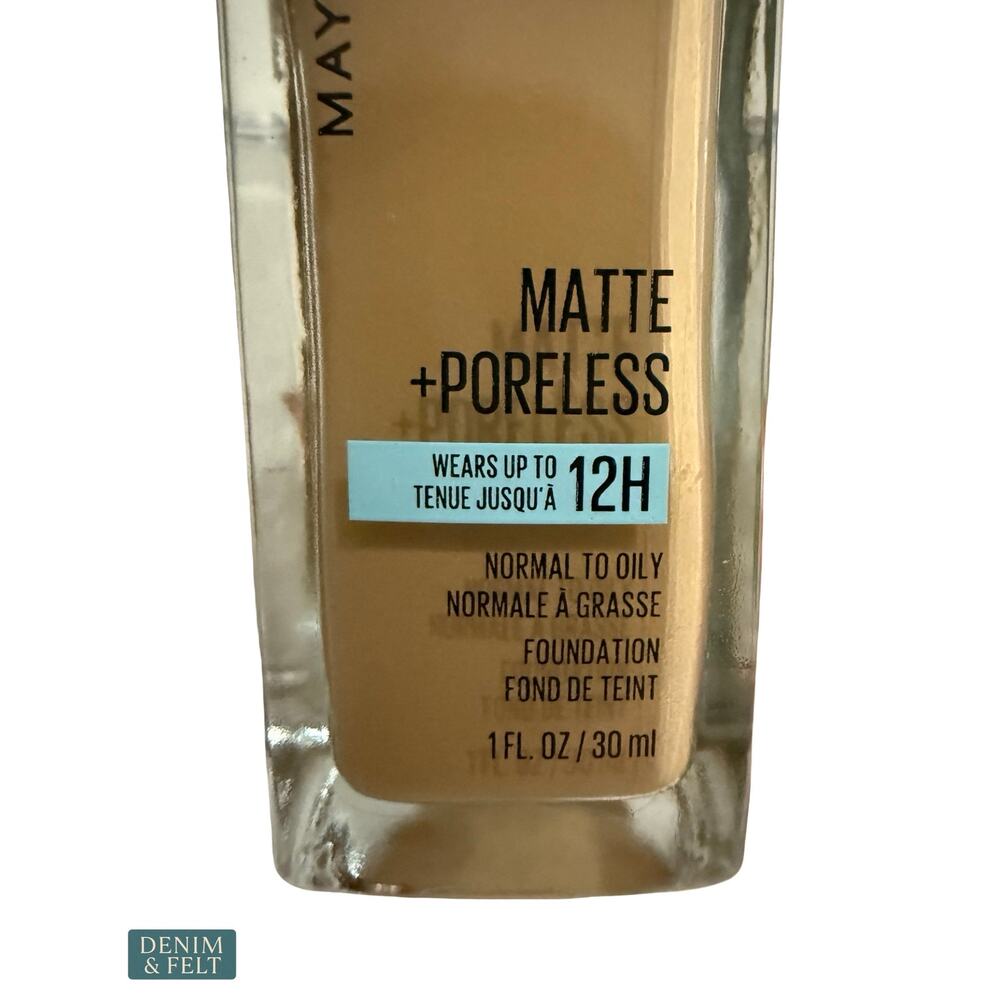 NEW Maybelline‎ Fit Me Matte Poreless Foundation Soft Tan Oil Free Natural Matte - Picture 7 of 8